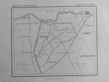 191 / Waarder Woerden Barwoutswaarder Litho 1867 J. Kuyper beschikbaar voor biedingen