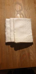 Drie TrioLino Theedoeken Halflinnen, Ophalen of Verzenden, Zo goed als nieuw, Beige, Theedoek of Handdoek