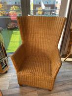 Mooie rieten fauteuil, Huis en Inrichting, Fauteuils, Gebruikt, Minder dan 75 cm, Riet of Rotan, Ophalen of Verzenden