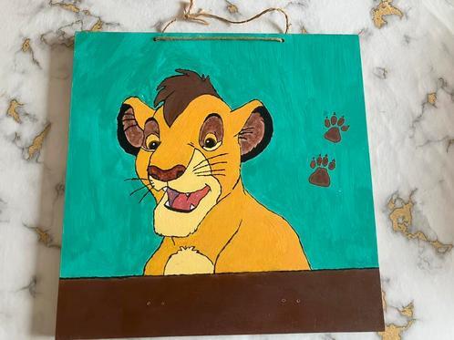 Simba schilderij op pvc, Antiek en Kunst, Kunst | Schilderijen | Modern, Ophalen of Verzenden