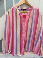 KATOEN STRIPED DAMES BLOUSE, MAAT; L/XL, Ophalen of Verzenden, Zo goed als nieuw, Maat 42/44 (L), Overige kleuren