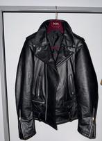 Italiaans leren jas, kalfsleer, maat 48 (M/L), Kleding | Heren, Jassen | Winter, Ophalen of Verzenden, Nieuw, Maat 48/50 (M), Zwart