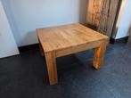 Massief licht Eiken Sidetable - Vierkant 59x59cm, Ophalen, Minder dan 45 cm, Gebruikt, Vierkant