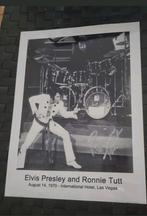 Elvis Presley & Ronnie Tutt Gesigneerde Foto van Ronnie Tutt, Ophalen of Verzenden, Foto of Kaart, Gesigneerd