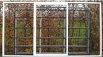 aluminium pui , schuifdeur , schuifraam 384 x 214 wit, Ophalen, 225 cm of meer, 150 tot 225 cm, Inclusief glas