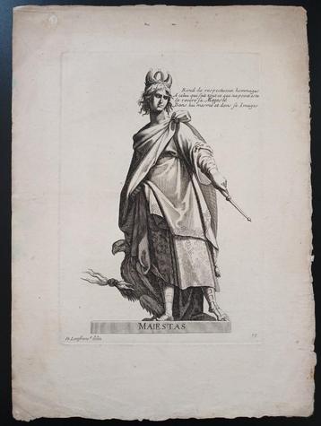Maiestas gravure Giovanni Lanfranco gravure watermerk beschikbaar voor biedingen