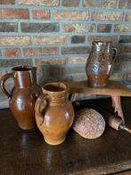 Brocante oude Franse gres kannen, Ophalen of Verzenden