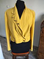 Vintage blouse/jasje met gouden knopen, Kleding | Dames, Ophalen of Verzenden, Zo goed als nieuw, Maat 38/40 (M), Geel