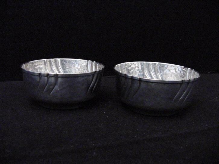 2 verzilverde vingerkommen Gero Nilsson, Antiek en Kunst, Antiek | Bestek, Ophalen of Verzenden