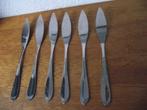 6 st vintage RVS Sola Hollands Lof visbestek mes 20 cm p st, Ophalen of Verzenden