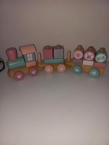 Little Dutch houten trein met blokjes beschikbaar voor biedingen