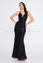 Avondjurk, Kleding | Dames, Gelegenheidskleding, Ophalen of Verzenden, Zo goed als nieuw, Zwart, Galajurk