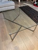 Gispen Salontafel - 130x80x37cm, Huis en Inrichting, Tafels | Salontafels, Ophalen, Gebruikt, 100 tot 150 cm, Glas