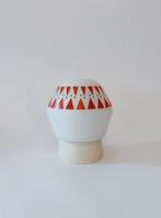 VINTAGE PLAFONDLAMP MET ZWART/ORANJE DETAILS, Huis en Inrichting, Lampen | Plafondlampen, -, -, Ophalen of Verzenden, Glas