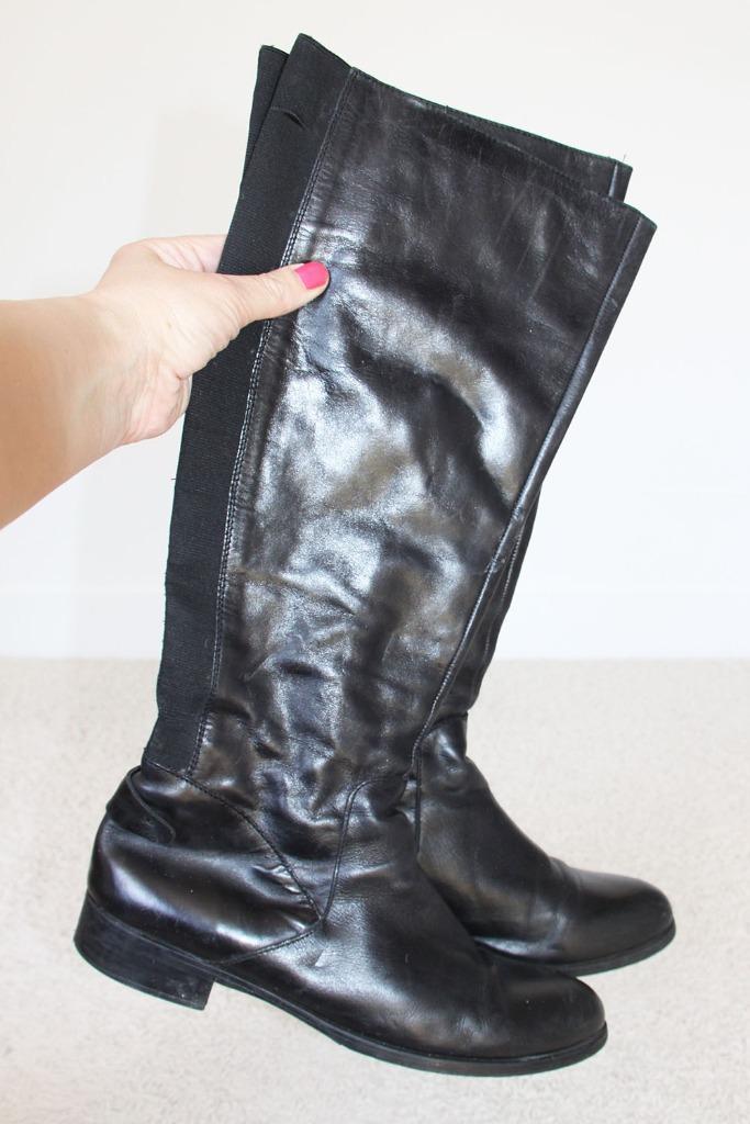 Zeer Mooie Leren Freeflex Laarzen s4 (Maat 41) € 35,-, Kleding | Dames, Schoenen, Zo goed als nieuw, Hoge laarzen, Zwart, Ophalen of Verzenden