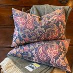 Engelse SET kussens Paisley linnen, Westdijk 41 3241GT Middelharnis, Overige kleuren, Ophalen of Verzenden, Info@hetlijstjevanbrocante.nl