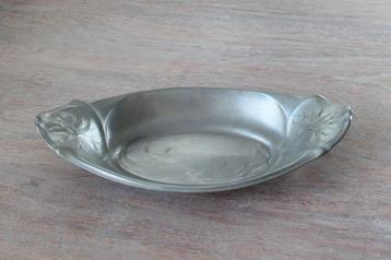 Kayserzinn schaal gemerkt- antiek, jugenstil, Art Nouveau beschikbaar voor biedingen