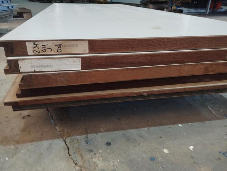 Hardhout wandpanelen, Tuin en Terras, Palen, Balken en Planken, Gebruikt, Balken, 250 cm of meer, Hardhout, Ophalen