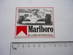 sticker Marlboro f1 Mclaren auto race car formule 1 gp retro, Verzenden