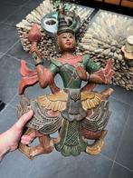 Thailand houtsnijwerk boomwortel beeld Thais handwerk 45 cm, Antiek en Kunst, Ophalen of Verzenden