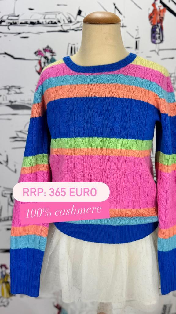 Ralph Lauren 100% cashmere trui meisje maat 12-14 (365 euro), Kinderen en Baby's, Kinderkleding | Maat 152, Zo goed als nieuw