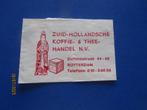 SuikerzakjeZuid Hollandsche koffie & Thee Rotterdam Dunantst, Ophalen of Verzenden, Nederland