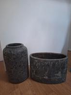 Zware robuuste vazen, Huis en Inrichting, Woonaccessoires | Vazen, Overige kleuren, Ophalen of Verzenden, Minder dan 50 cm, Glas