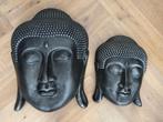 Twee zware Boeddha wandmaskers van keramiek – los of als set, Ophalen, Zo goed als nieuw
