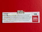 Bon 106 Euromast 20% korting voor max 4 personen, Drie personen of meer, Kortingsbon, Overige typen