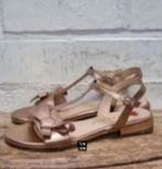 JHAY - Roségouden leren sandaaltjes maat 36 - Nieuw - JH, JHAY, Overige kleuren, Nieuw, X