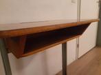 Schoolbankje met opbergvak vintage, Huis en Inrichting, Tafels | Sidetables, Ophalen, Gebruikt, 50 tot 100 cm, 25 tot 50 cm