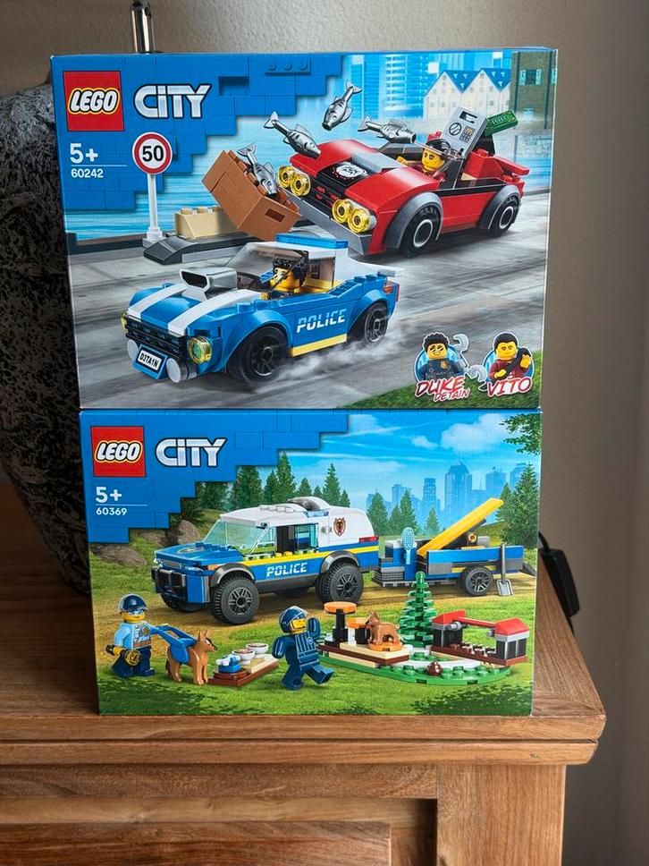 LEGO City 60242 & 60369 Politie Achtervolging - Nieuw!, Kinderen en Baby's, Speelgoed | Duplo en Lego, Nieuw, Lego, Complete set