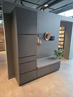 Kvik showroom garderobe  MANO Grey (in prijs verlaagd), Ophalen, Met hangruimte, 200 cm of meer, 150 tot 200 cm