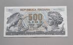 500 Lire biljet uit 1966, Postzegels en Munten, Ophalen of Verzenden, Italië, 100 euro