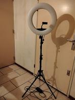 DÖRR LED Studio Ringlamp SL-480 Set met statief, Ophalen of Verzenden, Zo goed als nieuw, Lamp of Flitsset