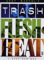GESEALDE DVD BOX ANDY WARHOL TRASH FLESH HEAT 3 DVDS, Verzenden, Nieuw in verpakking, Documentaire en Educatief