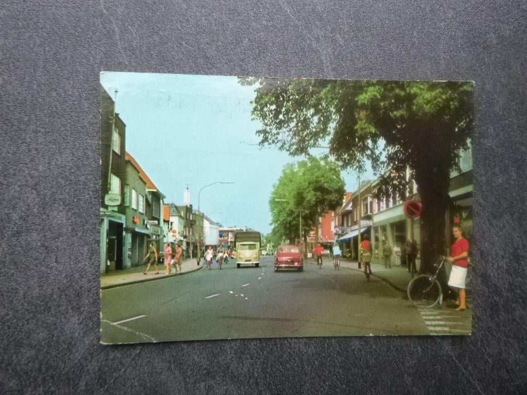 Emmen, Hoofdstraat/auto 1968, Verzenden, 1960 tot 1980, Gelopen, Drenthe