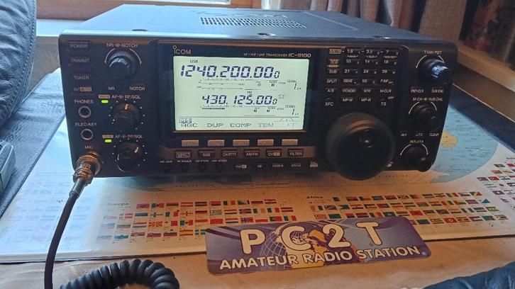 Icom IC-9100 HF/VHF/UHF/SHF Transceiver (met alle opties), Telecommunicatie, Zenders en Ontvangers, Zo goed als nieuw, Zender en Ontvanger