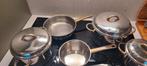 Hackman, Finland, stainless, Huis en Inrichting, Ophalen, Gebruikt, Rvs, Pannenset