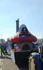 Carnavalswagen opbouw smurfen, Hobby en Vrije tijd, Ophalen, Gebruikt, Carnaval
