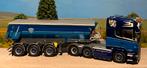2732 - Scania R Topline 6x2 Tipper Trailer Transka, Ophalen of Verzenden, Zo goed als nieuw, Bus of Vrachtwagen, Tekno