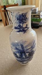 oude delfts blauwe vaas molen, Antiek en Kunst, Ophalen of Verzenden
