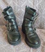 Damesschoenen, dameslaarzen, laarsjes. Maat 38. Biker boots., Ophalen of Verzenden, Zo goed als nieuw, Zwart