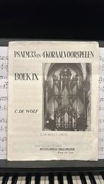 C. de Wolf - psalm 33 en 4 koraalvoorspelen, Muziek en Instrumenten, Ophalen of Verzenden, Zo goed als nieuw, Artiest of Componist