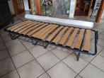 Logeerbed vouwbed opklapbed, Ophalen, 90 cm, Eenpersoons, Bruin