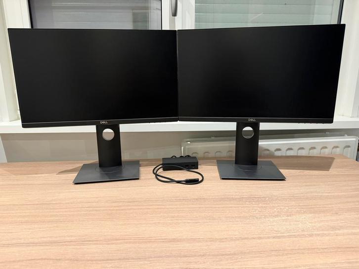 Surface thuiswerkplek, Computers en Software, Monitoren, Zo goed als nieuw, 60 Hz of minder, DisplayPort, HDMI, In hoogte verstelbaar