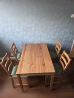 Kitchen Table Set (4 person), Ophalen, Traditional Wooden Style, 100 tot 150 cm, 50 tot 100 cm