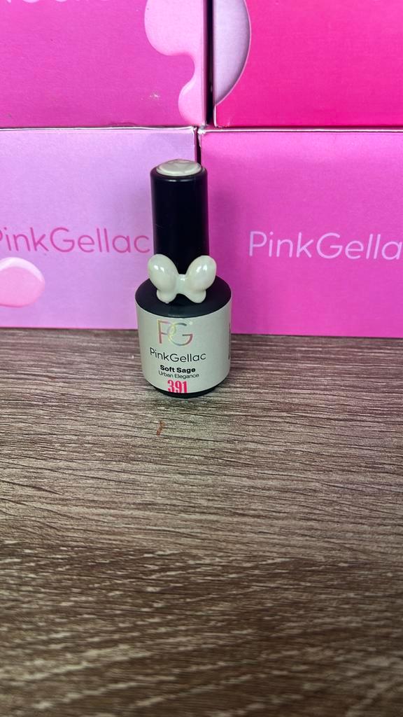 Pink Gellac Soft Sage 391, Sieraden, Tassen en Uiterlijk, Uiterlijk | Cosmetica en Make-up, Zo goed als nieuw, Handen en Nagels