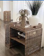 Riviera Maison rattan bijzettafel, Ophalen, Zo goed als nieuw