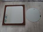 Spiegels vierkant 80 cm en rond 55 cm, Huis en Inrichting, Woonaccessoires | Spiegels, Ophalen, Gebruikt, 50 tot 75 cm, Minder dan 100 cm